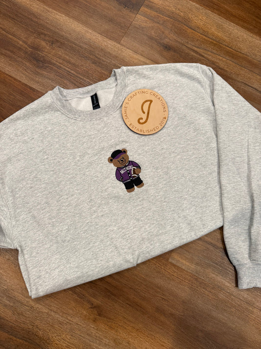 Baltimore football bear crewneck
