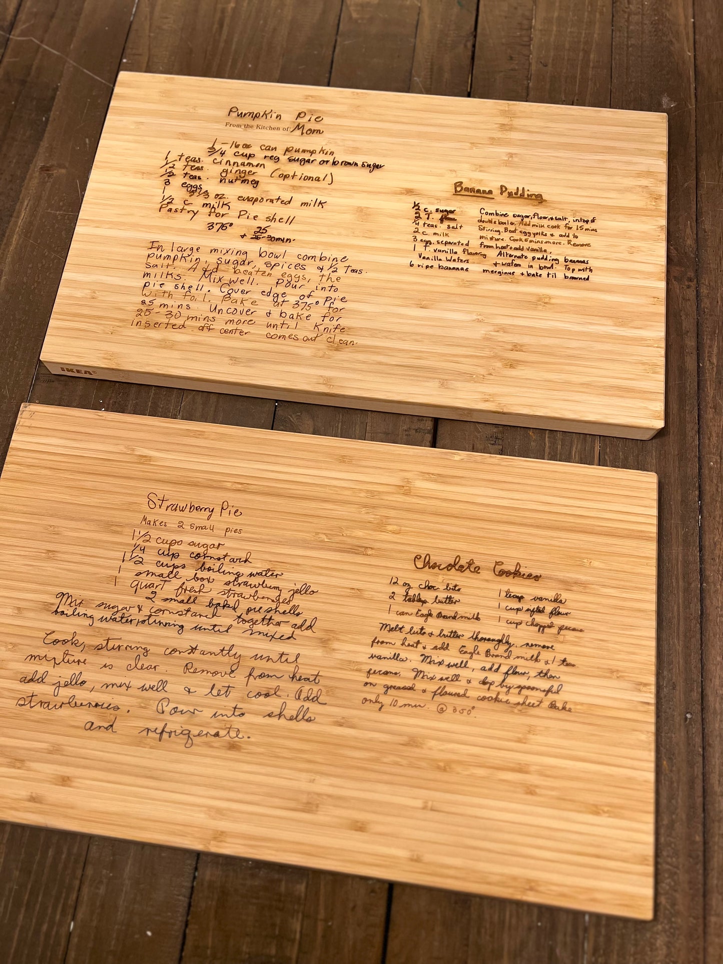 Recipe Cutting Board