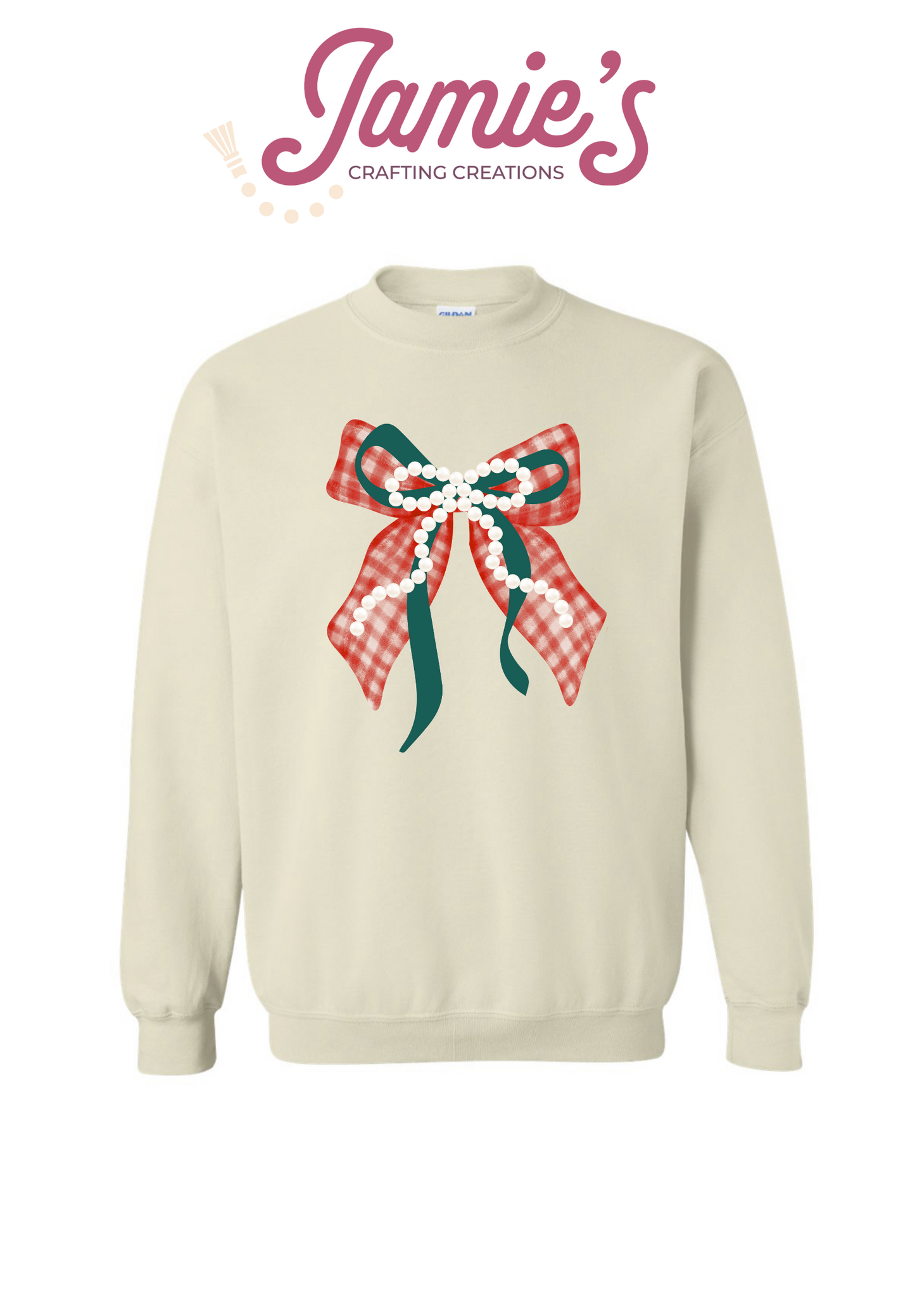 Christmas pearls crewneck