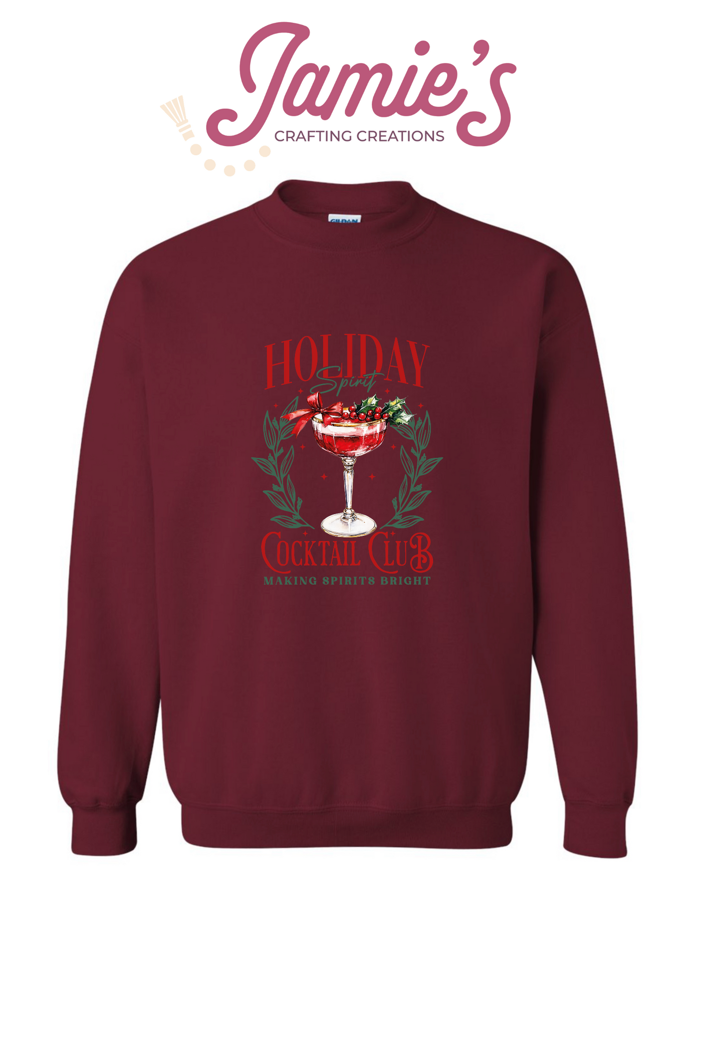 Holiday Cocktail Club crewneck