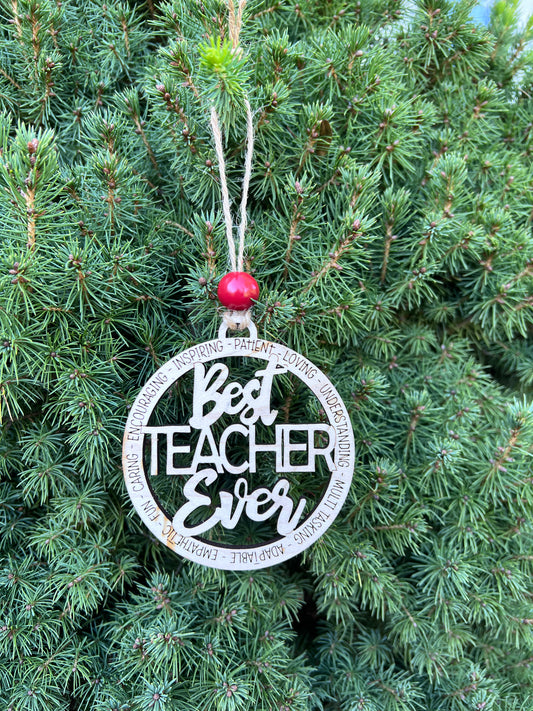 best teacher ever ornament