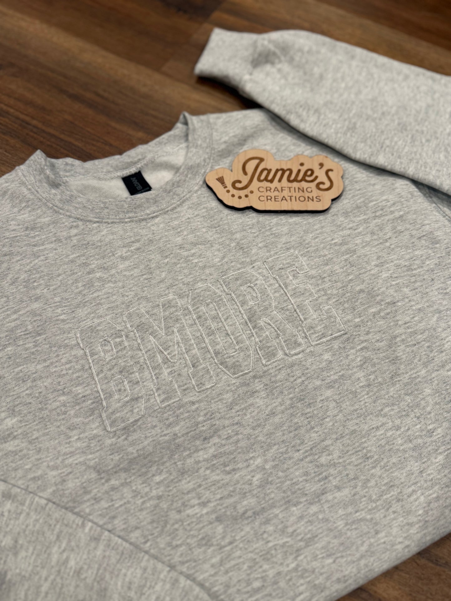 Embroidered BMORE crewneck