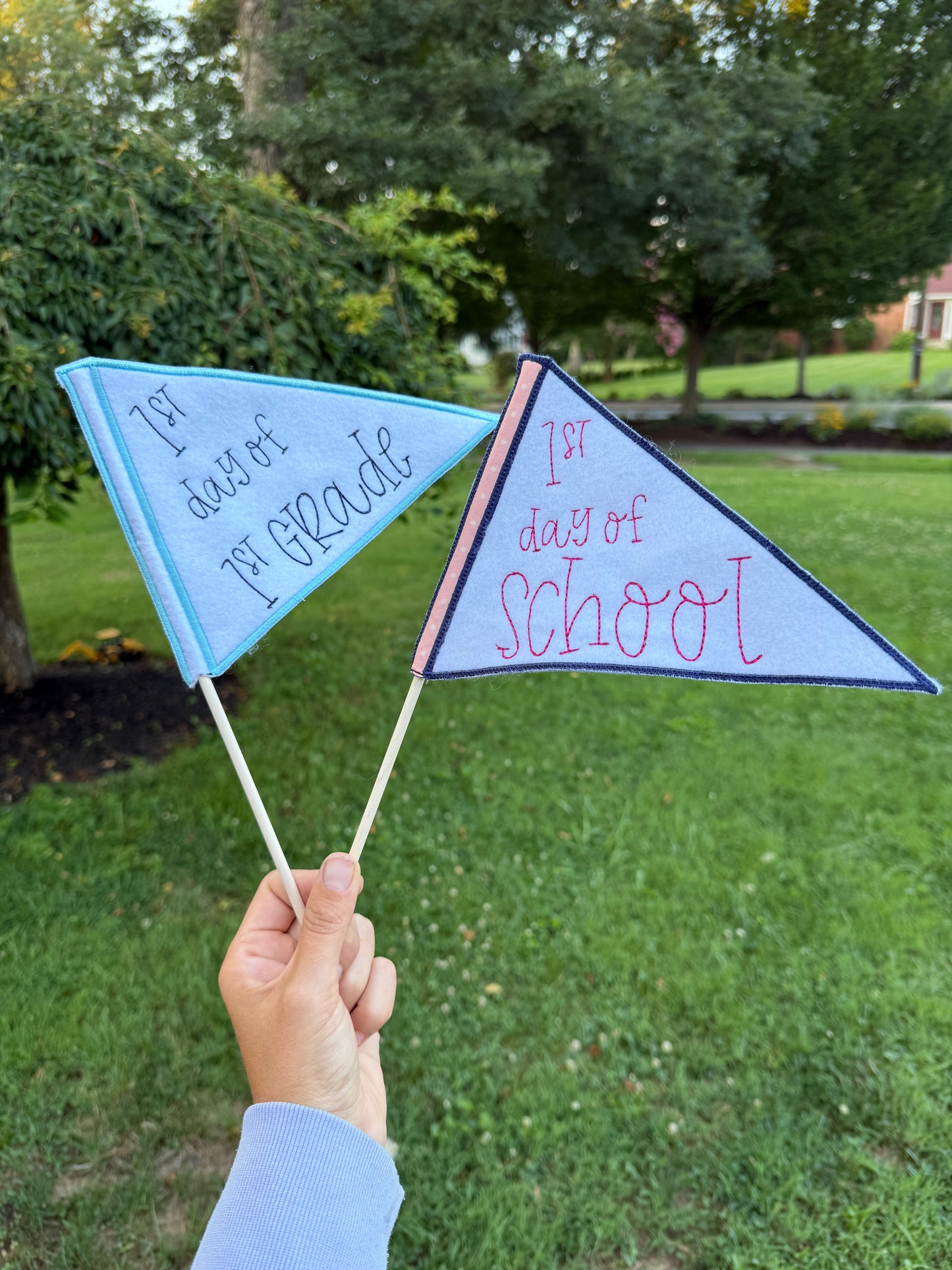 Back to school pennant flag