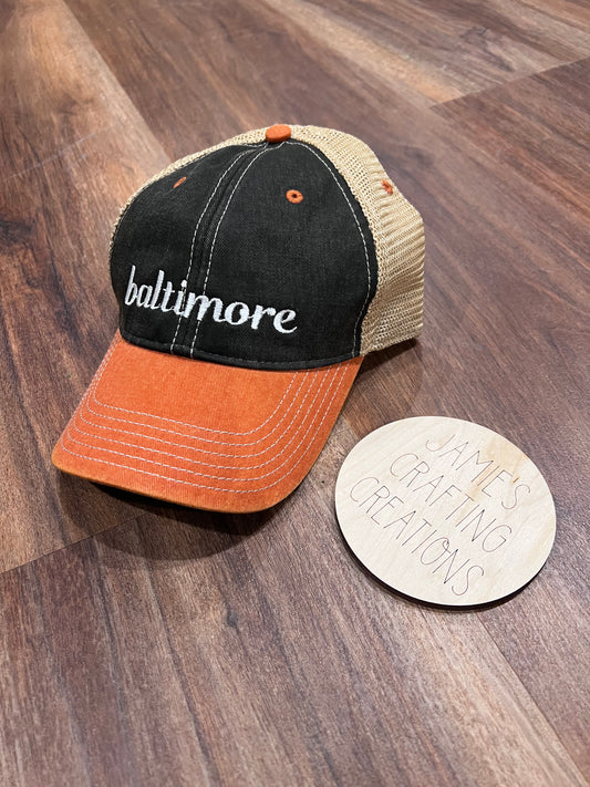 Vintage baltimore baseball hat