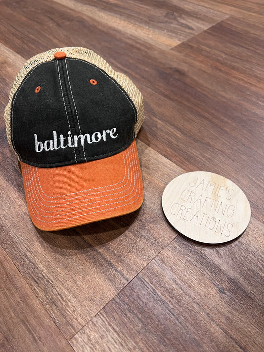 Vintage baltimore baseball hat