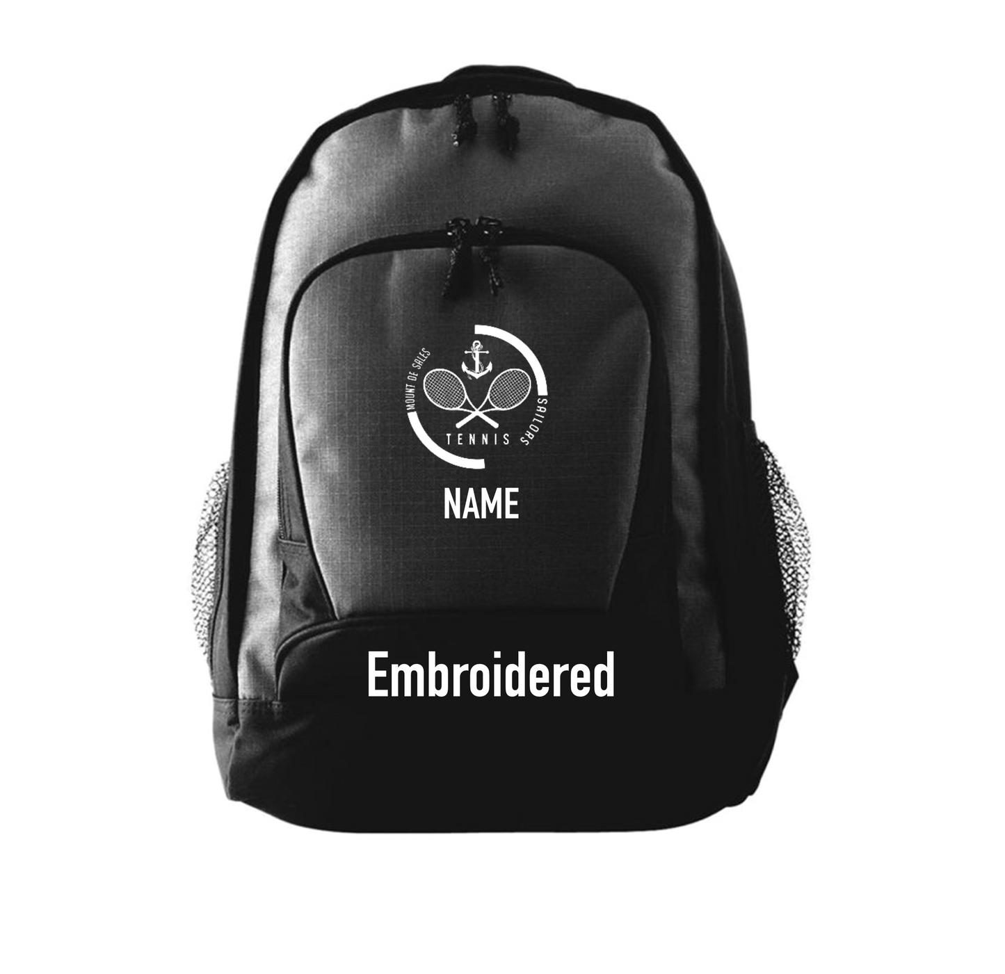 Embroidered backpack