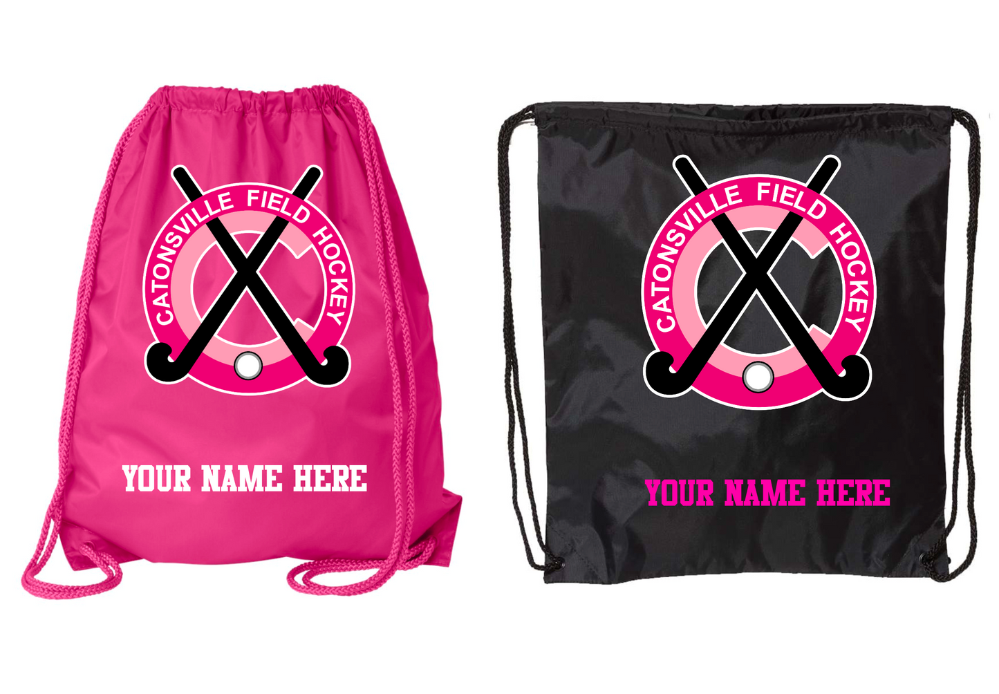 Catonsville Field Hockey drawstring backpack