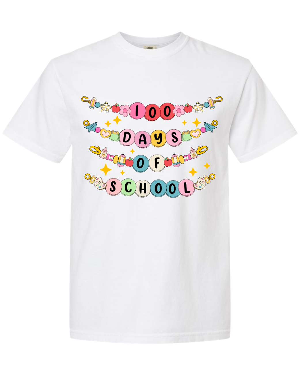 100 Days friendship bracelet shirt, ADULT SIZES