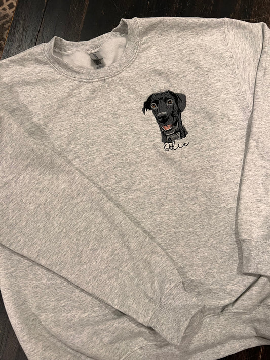 Embroidered Pet Sweatshirt