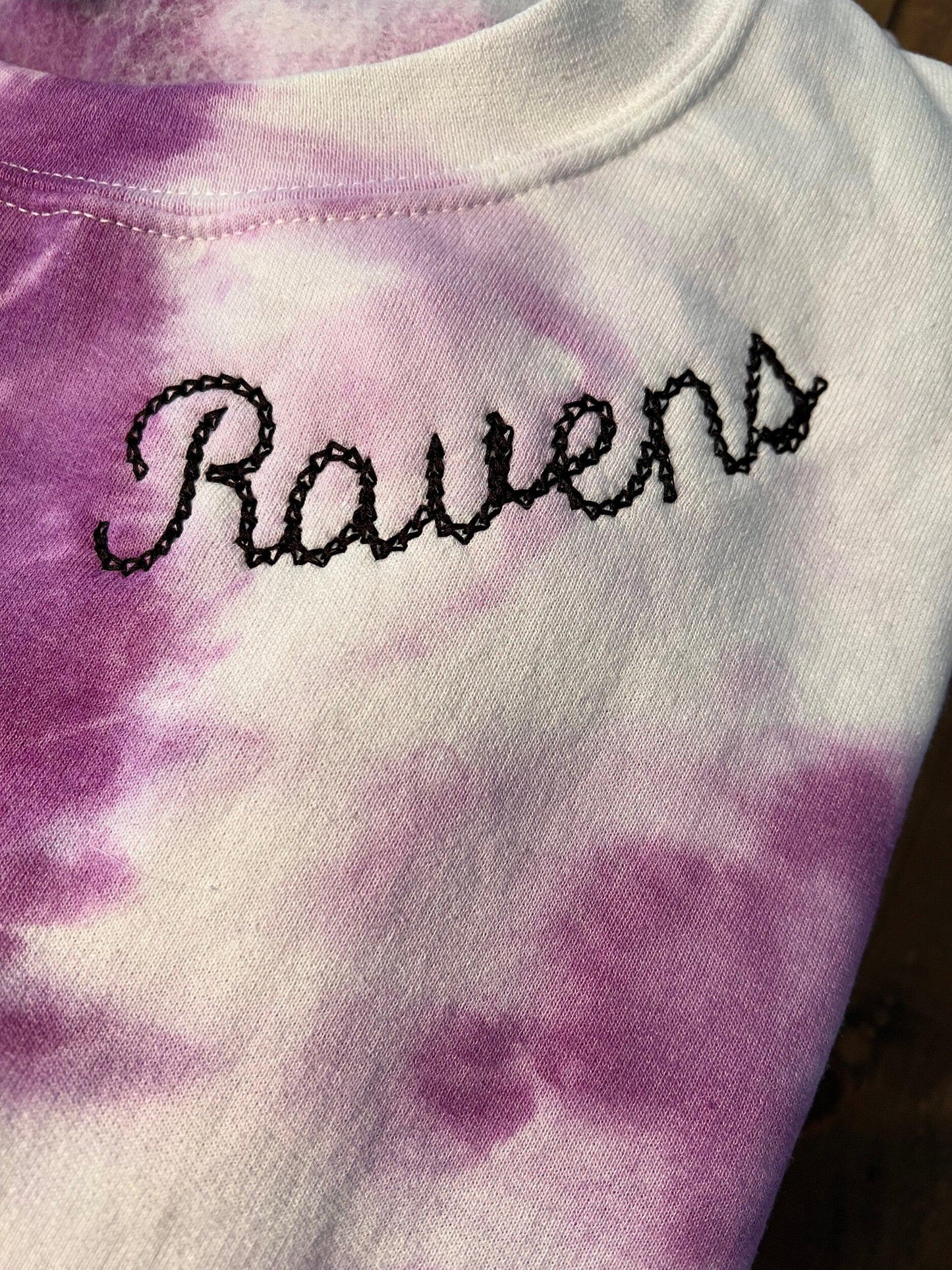 Embroidered Ravens crew neck