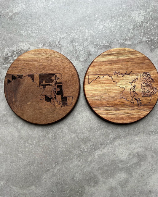 Custom wooden coasters