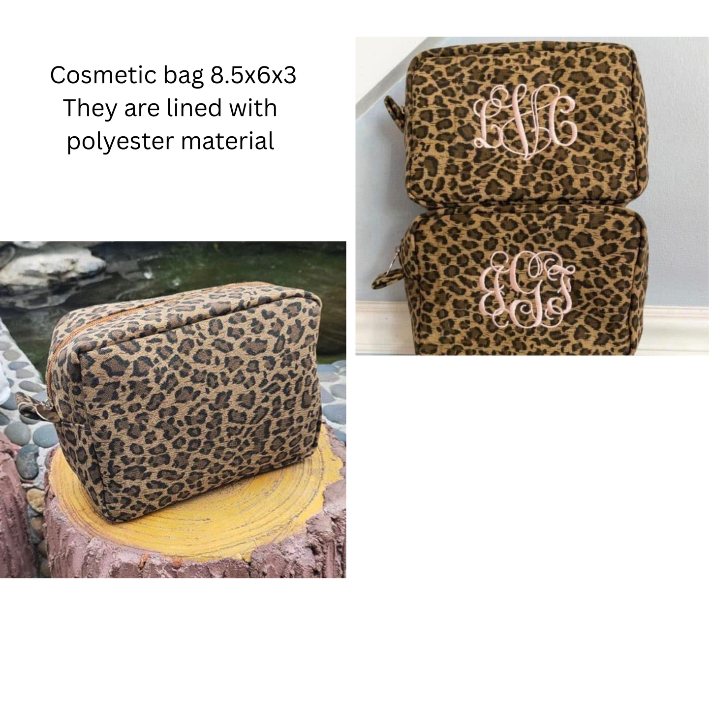 Cheetah cosmetic bag