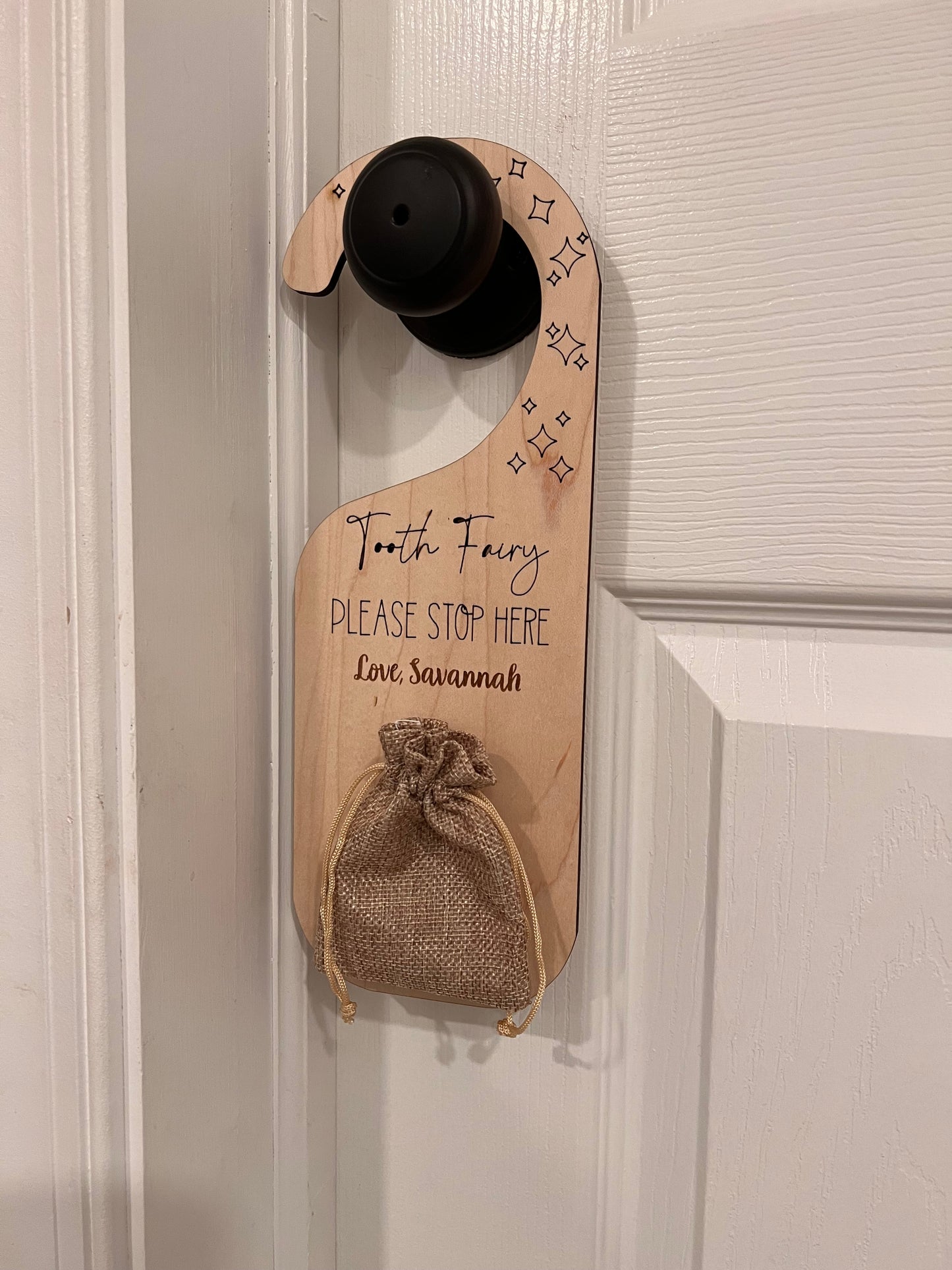 Tooth fairy door hanger