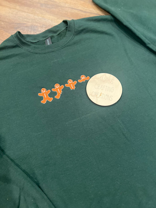 Gingerbread man cookie crewneck