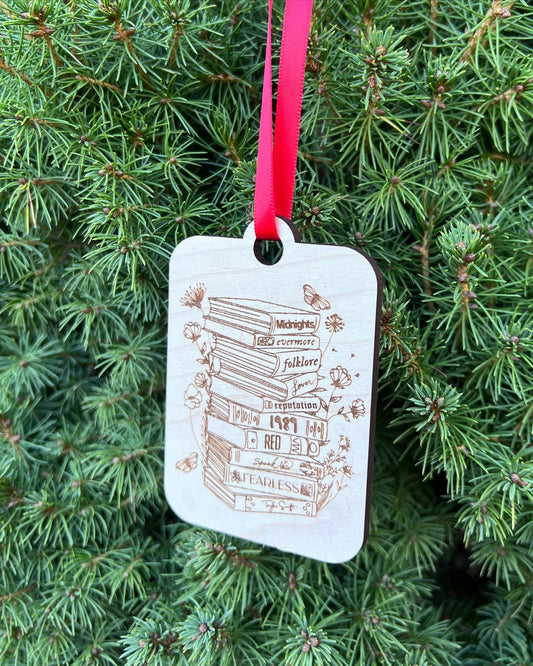 Swiftie book ornament