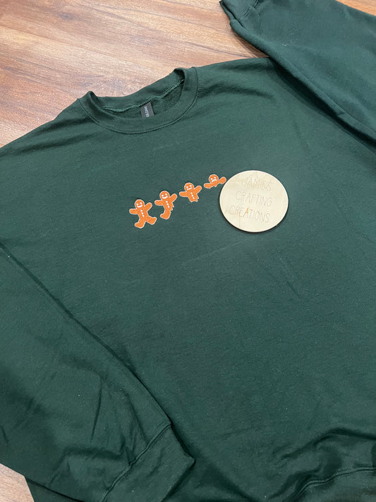 Gingerbread man cookie crewneck