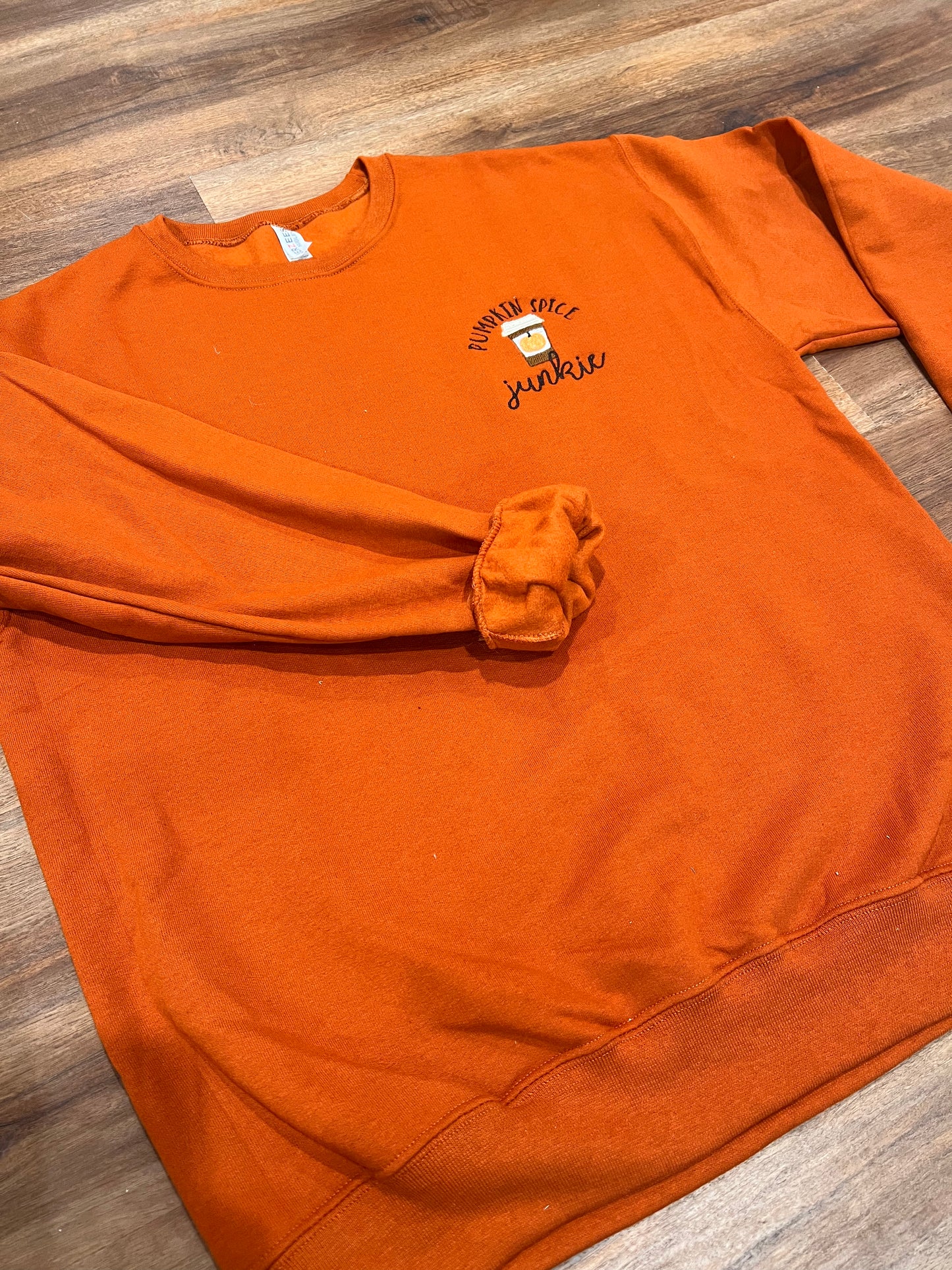 Pumpkin spice junkie crew neck