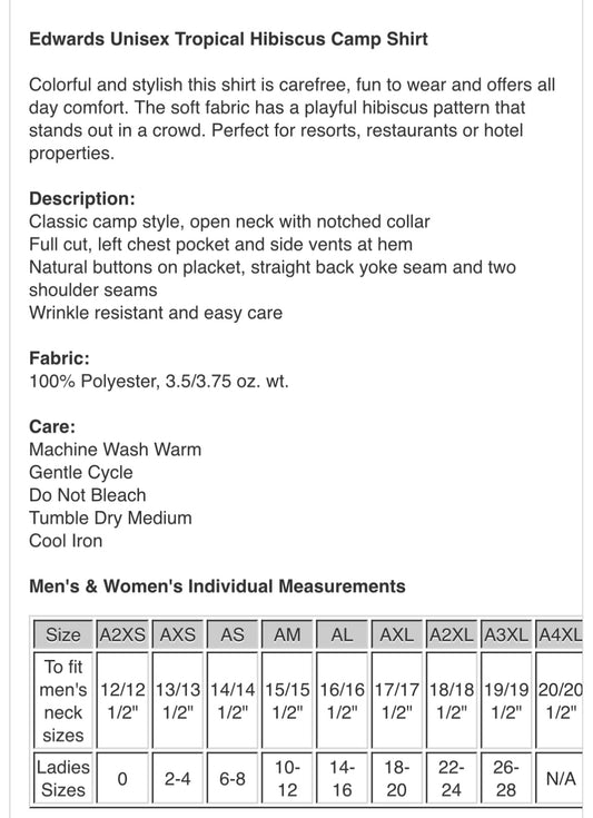 Cruise with JJ , Hawaiian shirt- DEADLINE 3/24