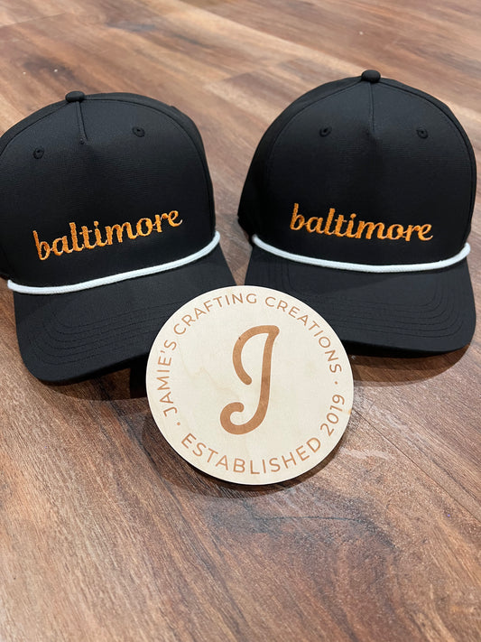 Baltimore trucker hat