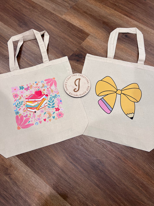 Teacher tote bag