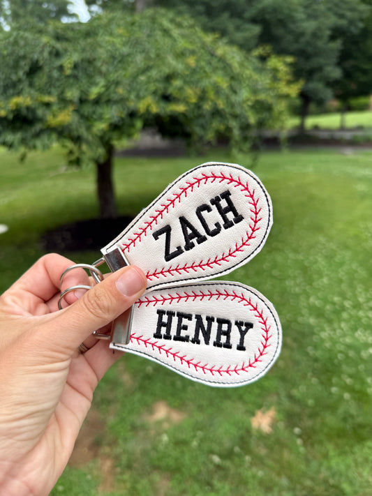 Embroidered sports tags