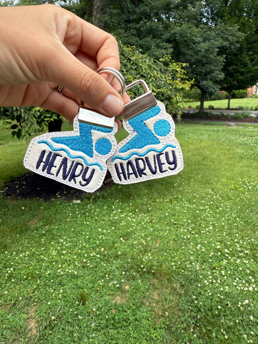 Embroidered sports tags