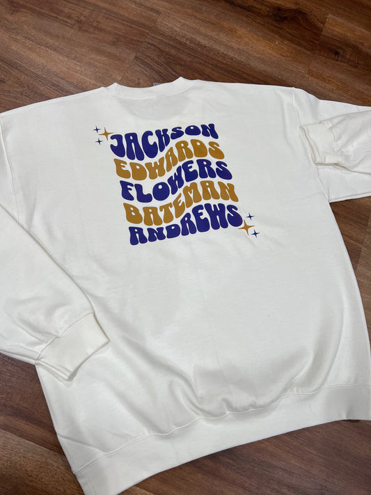 Groovy Baltimore football crewneck