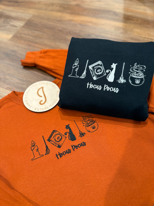 Hocus pocus embroidered crewneck