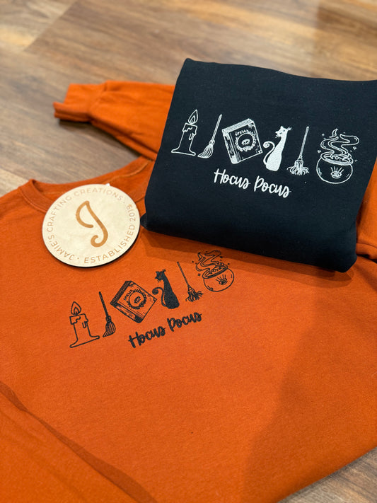Hocus pocus embroidered crewneck