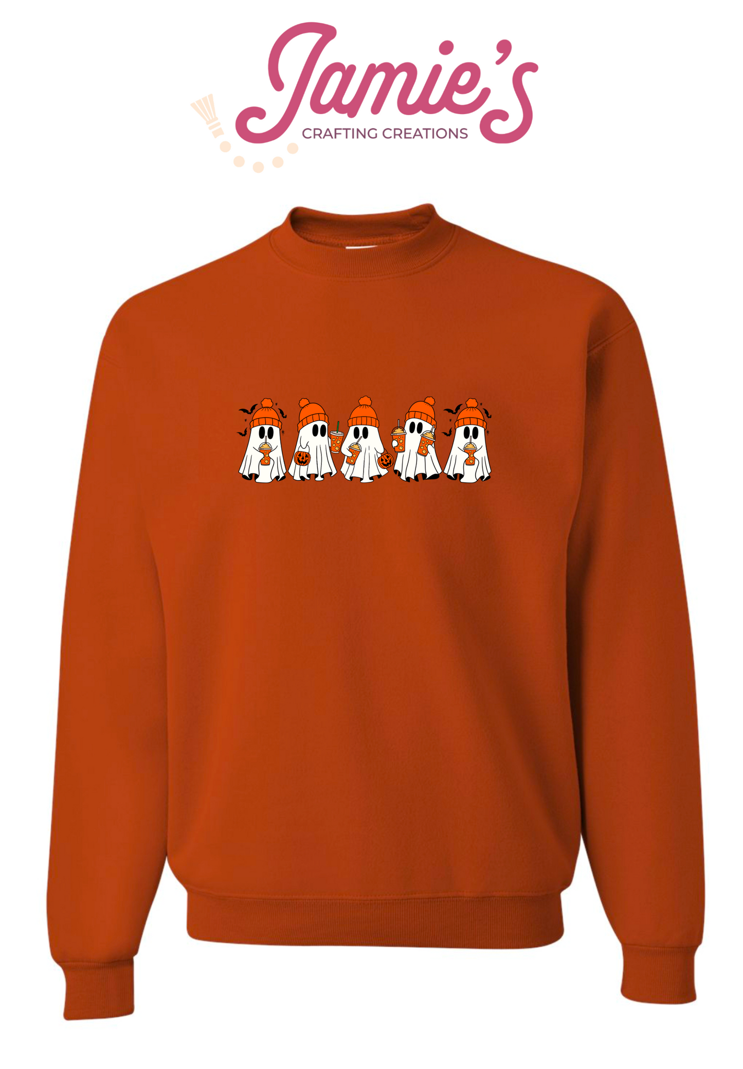 Ghosts love coffee crewneck