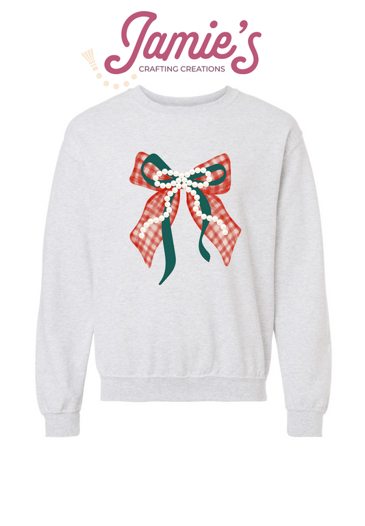 Christmas pearls crewneck