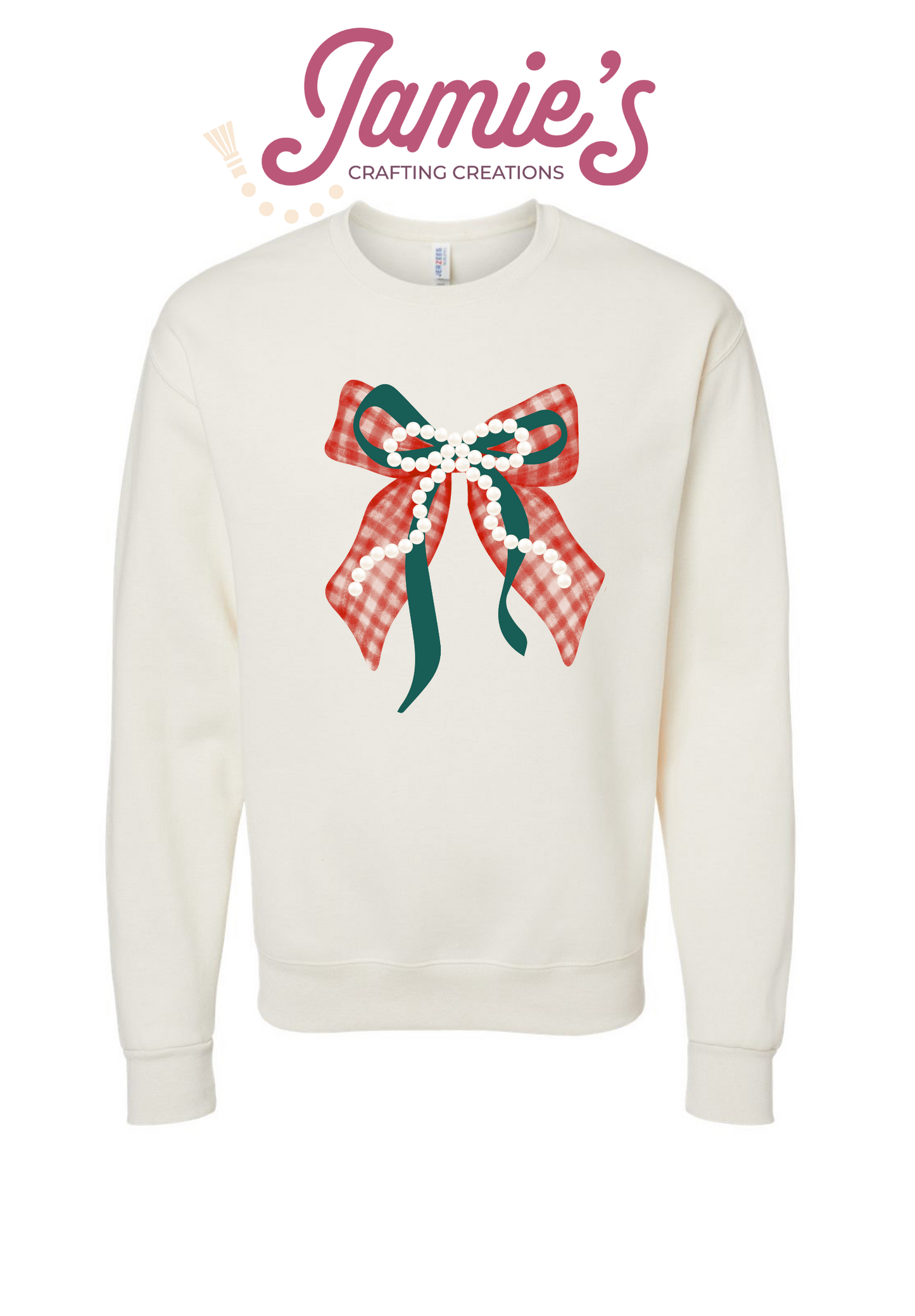 Christmas pearls crewneck