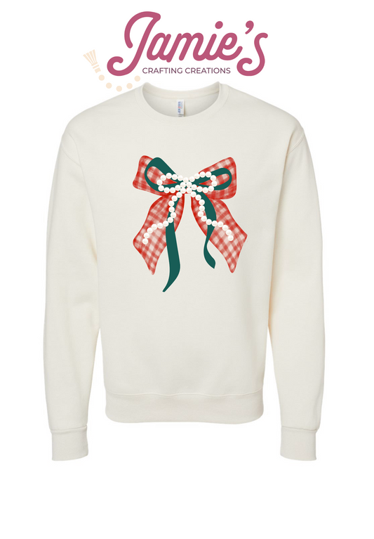 Christmas pearls crewneck