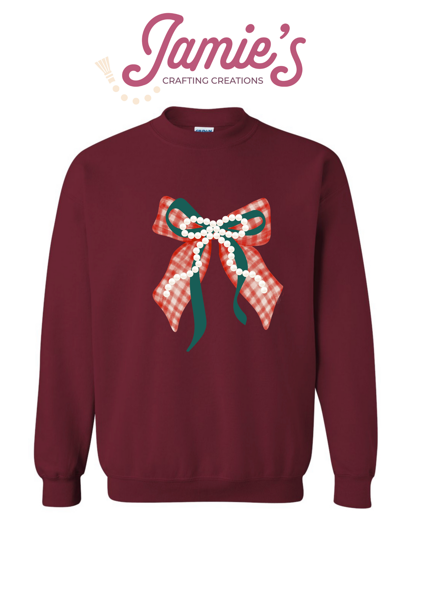 Christmas pearls crewneck