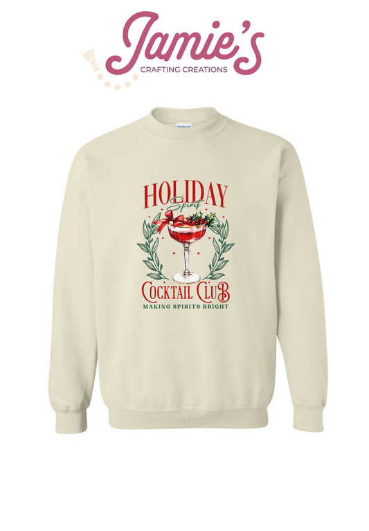 Holiday Cocktail Club crewneck