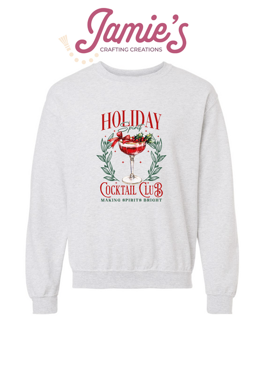 Holiday Cocktail Club crewneck