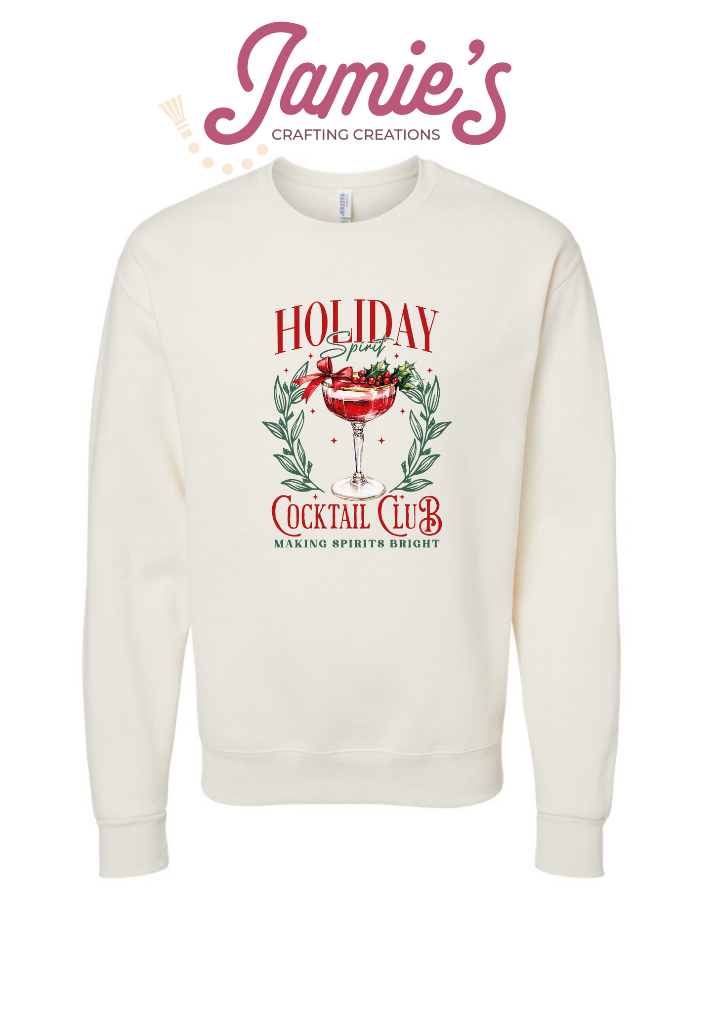 Holiday Cocktail Club crewneck