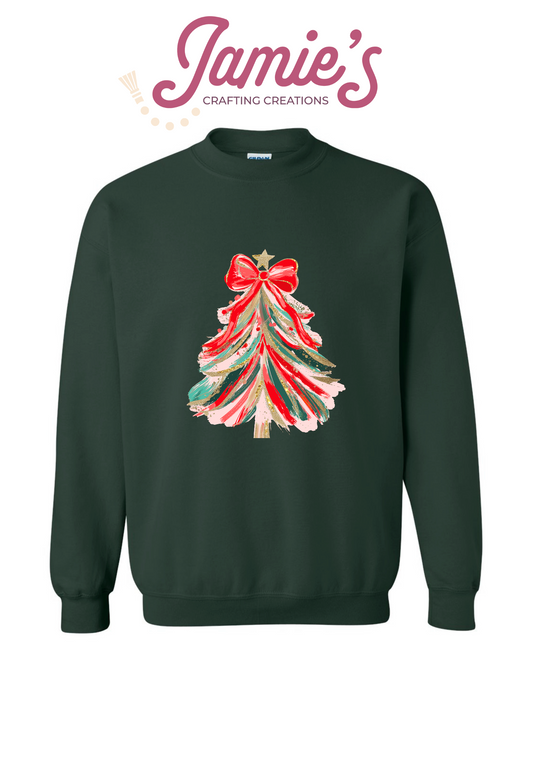 Christmas Tree Bow sweatshirt