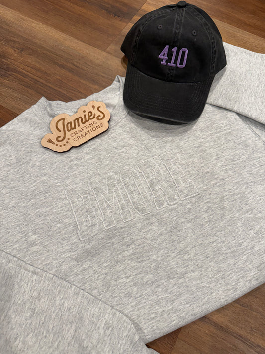 Embroidered BMORE crewneck