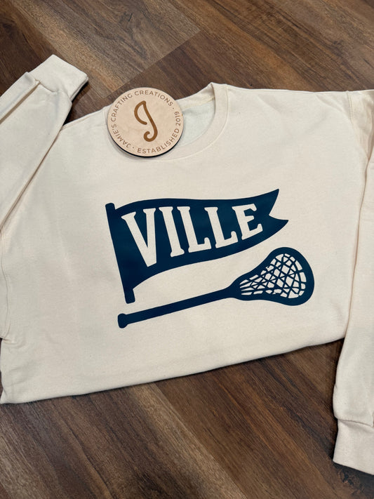 VILLE banner flag crewneck
