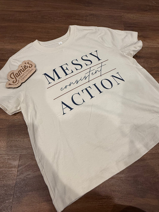 Messy Consistent Action tshirt