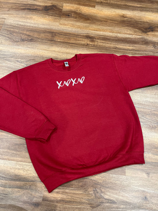 xoxo embroidered crewneck