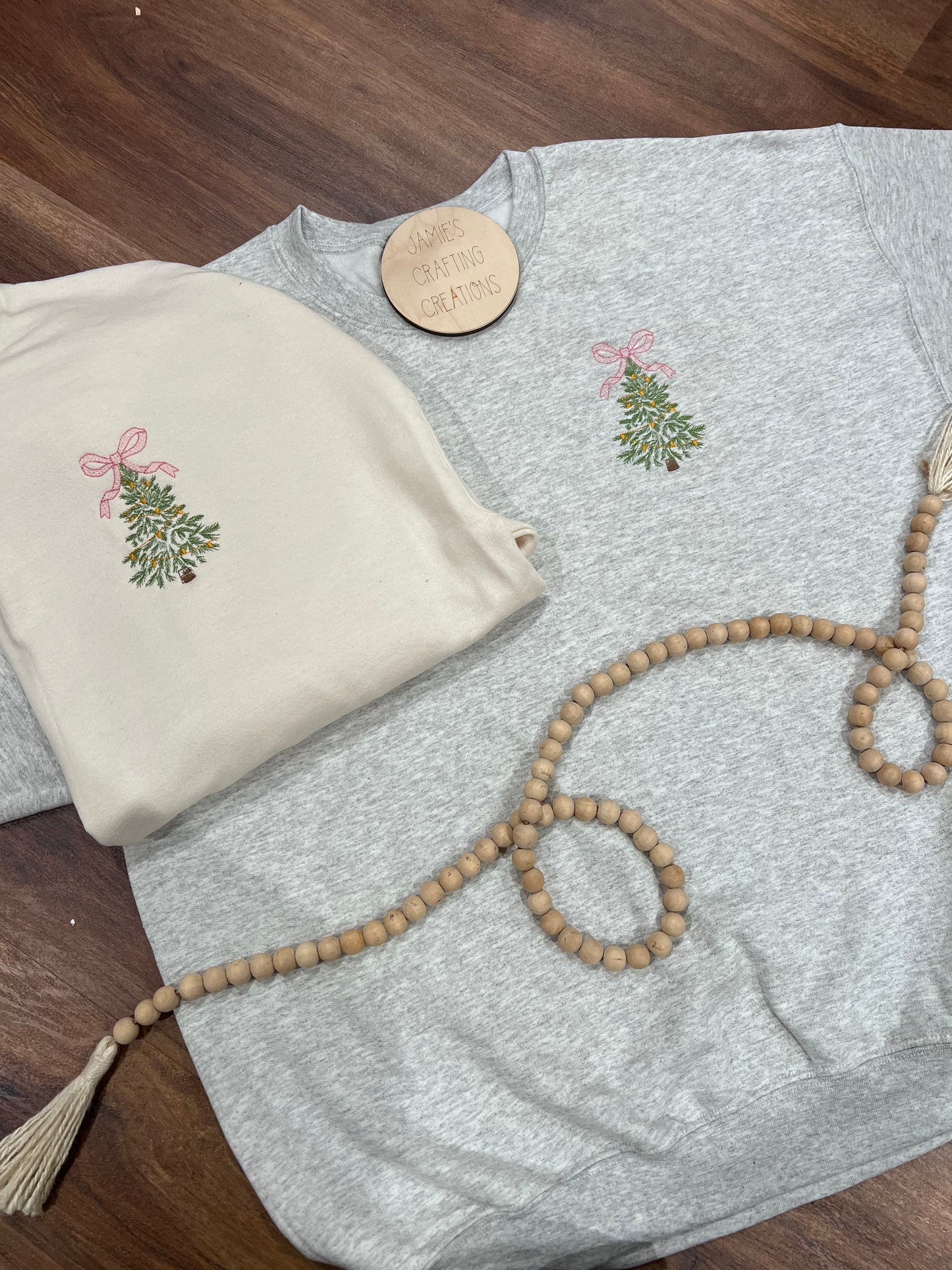 Christmas Tree Bow crewneck