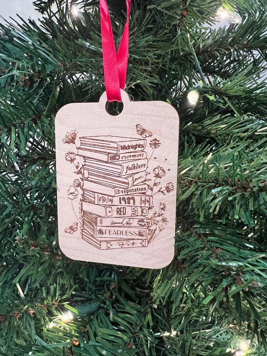 Swiftie book ornament