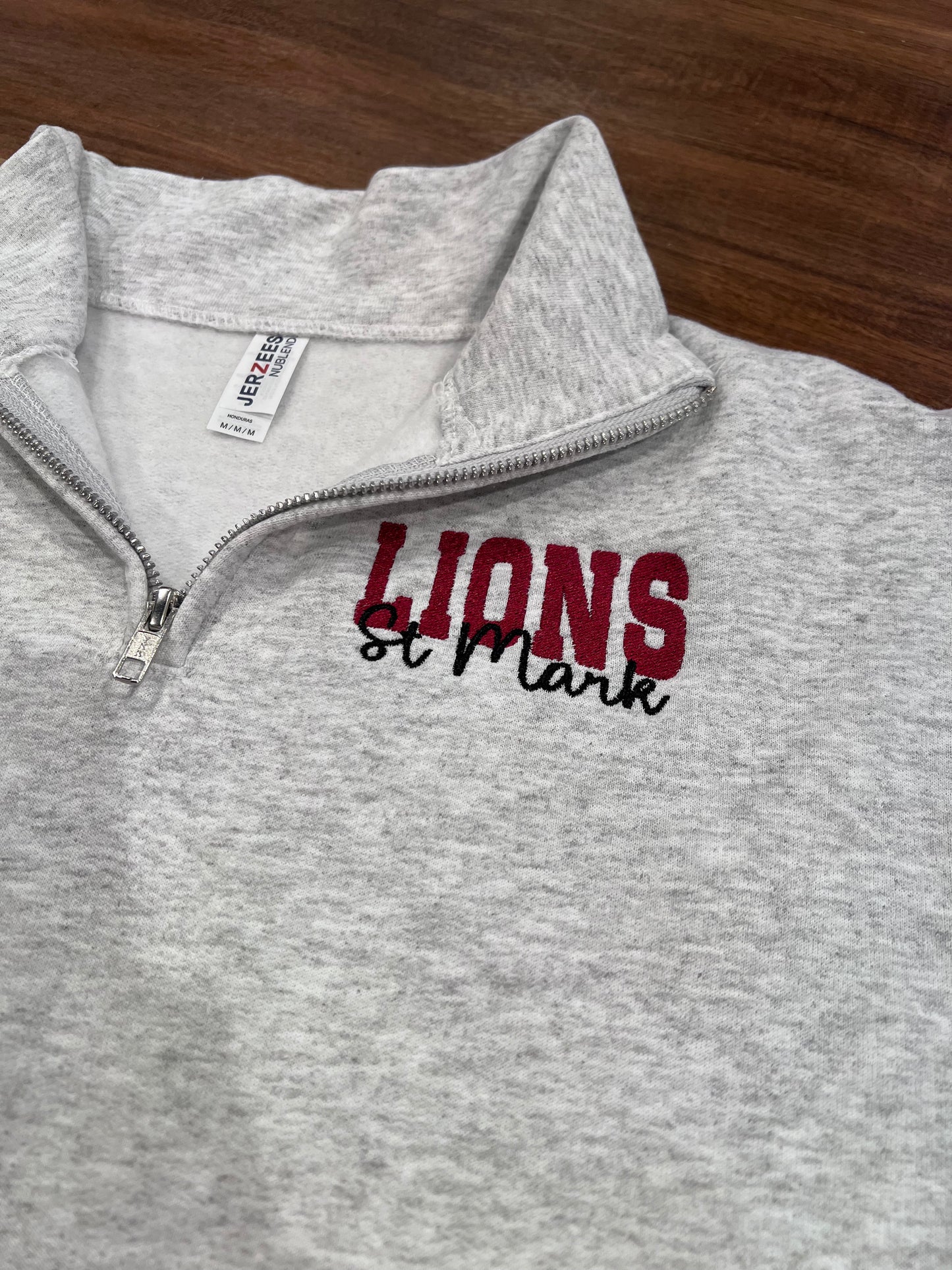 LIONS embroidered 1/4 zip