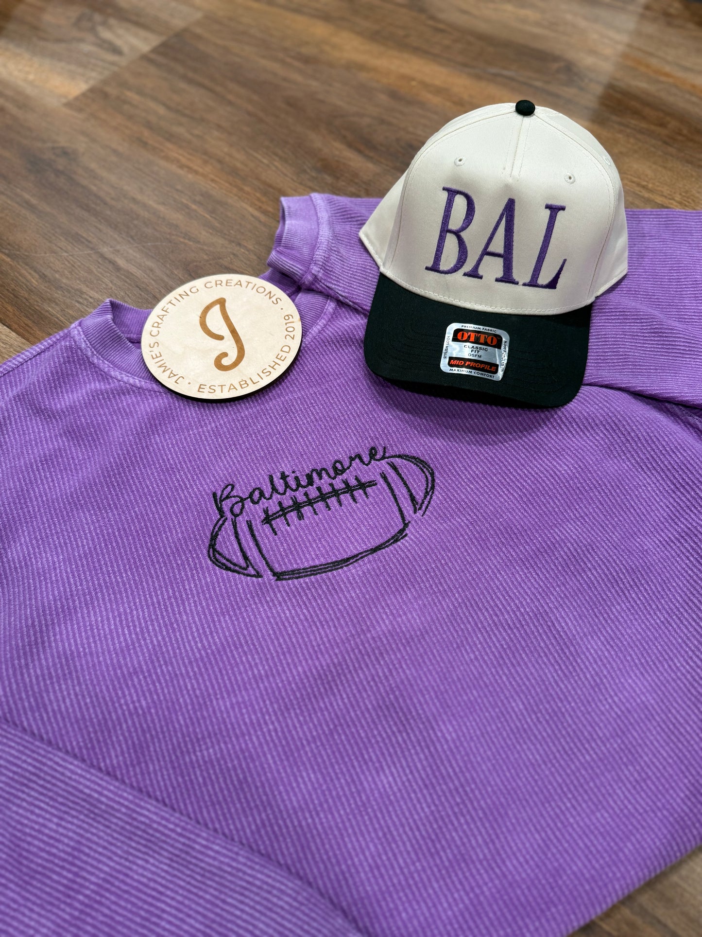 Baltimore football canvas hat