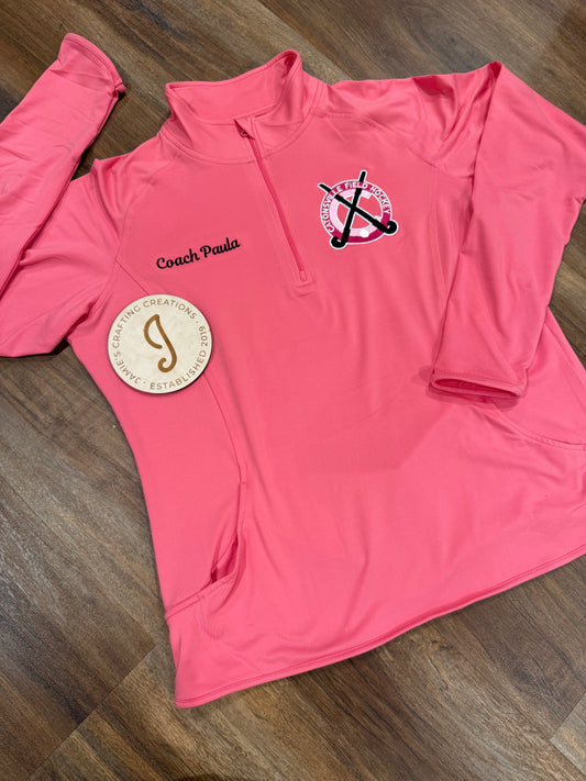 Catonsville field hockey WOMEN'S pink 1/4 zip