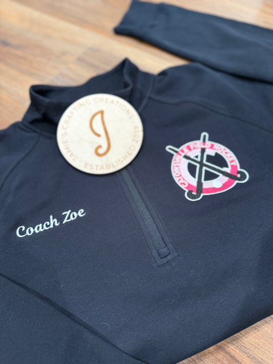 Catonsville Field hockey BLACK 1/4 zip sweatshirt