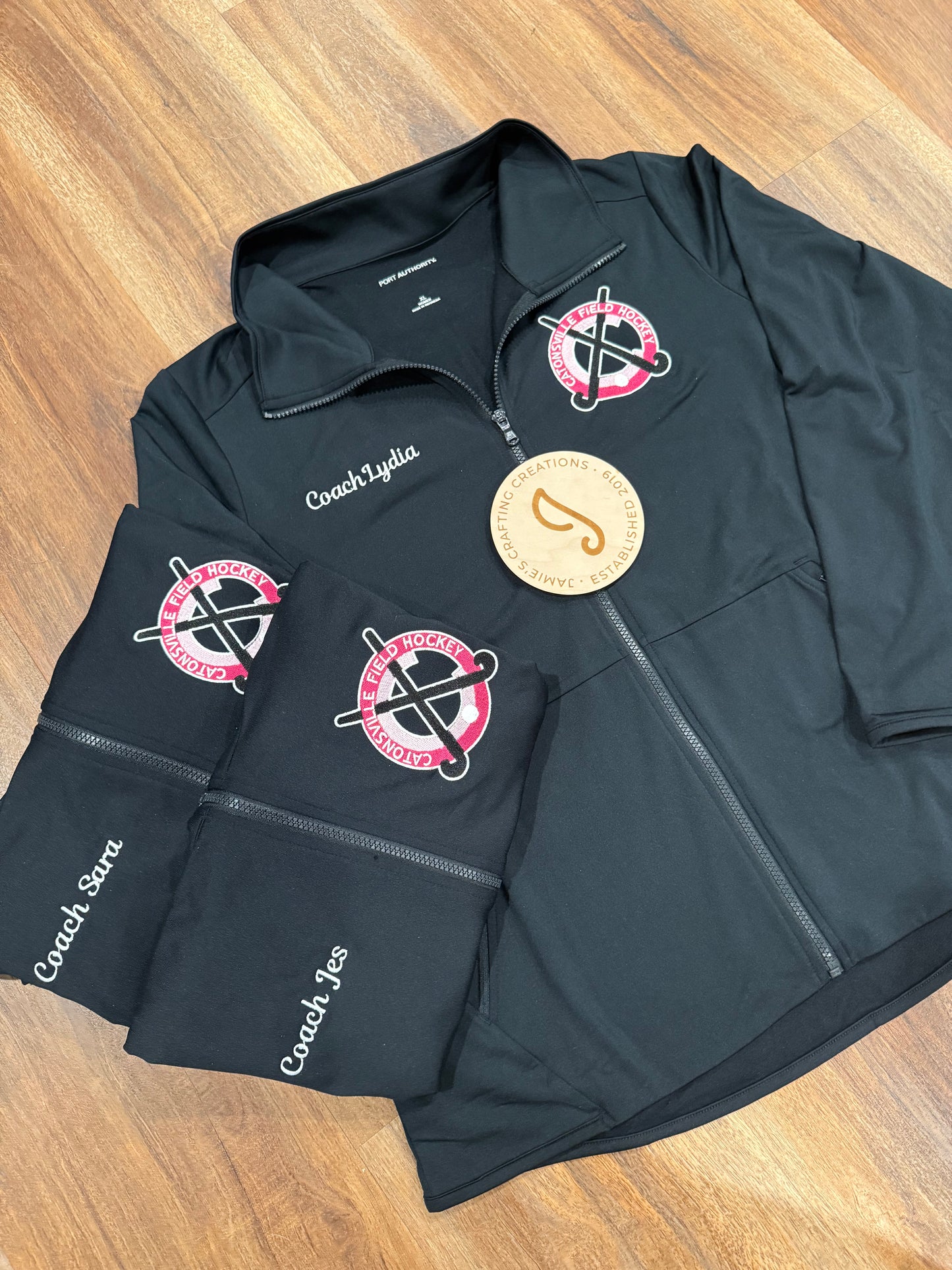 Catonsville Field Hockey Full Zip Black Jacket