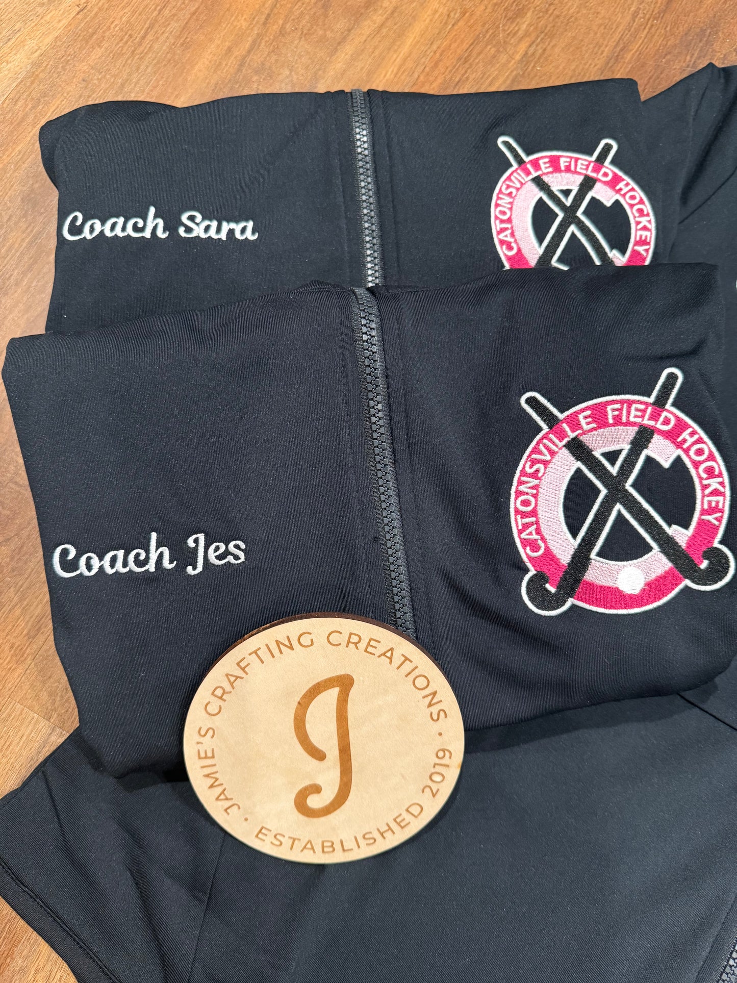 Catonsville Field Hockey Full Zip Black Jacket